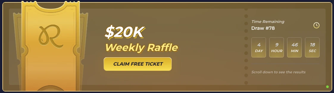 Rainbet weekly raffle promotion